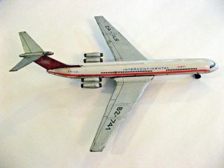 Vintage Tin Toy Friction Intercontinental Ca - Ils Airplane Il - 62 Aircraft Model