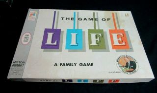 The Game Of Life - Vintage Family Board Game - Milton Bradley Usa 1960