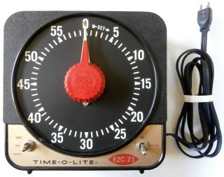 Vintage Time - O - Lite Ezc - 73 Photography Dark Room Analog Timer With Buzzer