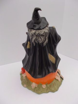 HALLOWEEN WITCH Cat Grimoire Pumpkin Bell Book Candle BYRON MOLD Vintage Ceramic 6