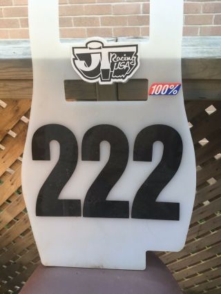 Vintage Motocross Number Plate Jt Racing