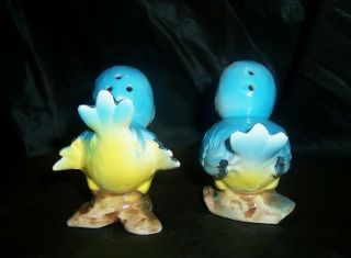 Vintage Lefton Norcrest Bluebird Bluebirds Anthropomorphic Salt Pepper Shakers 5