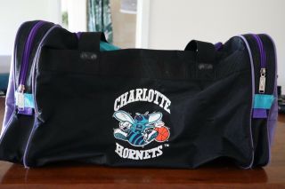Vintage Charlotte Hornets Duffel Bag