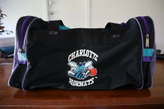 Vintage Charlotte Hornets Duffel Bag 4