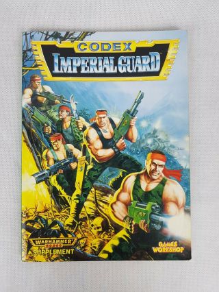 Warhammer 40k Imperial Guard Codex Vintage 1995 By Games Workshop