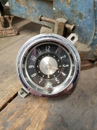 1951 1952 Buick Roadmaster Dash Clock 51 52 Vintage