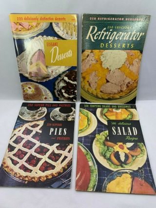 4 Culinary Arts Institute Cookbook Vintage 1950 