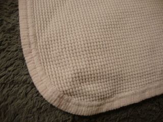 VINTAGE Curity BABY PINK Thermal Waffle Weave Acrylic Blanket Swaddle OCT7 3