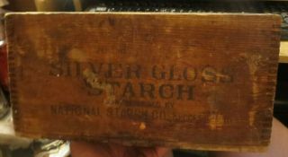 Vintage Dovetail Wood Crate Labeled Kingsford 