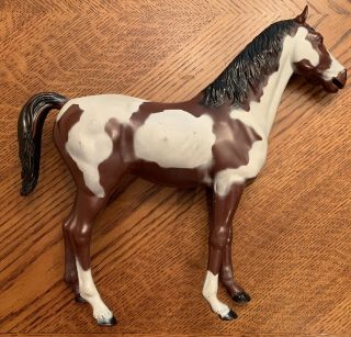 Vintage Marx Johnny West Brown And White Storm Cloud Horse
