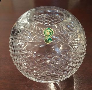 Vintage Waterford Crystal Glandore Rose Bowl - Box - Ireland