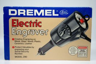 Vintage Dremel Electric Engraver Tool 5 Speed Model 290 Vintage Made In Usa