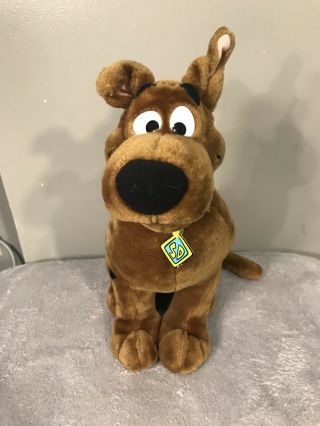 Rare Scooby Doo Plush Dog 17 " Warner Bros 1998 Vintage Stuffed Animal