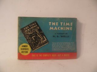 Vintage Armed Services Edition Book The Time Machine H.  G Wells