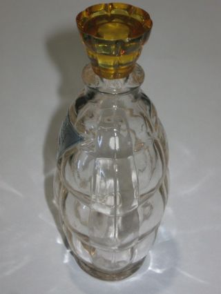 Vintage Vigny Glass Perfume Bottle Eau De Cologne - Heure Intime - 2 OZ - 4 