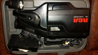 Vintage Rca Vhs Pro Edit Camcorder W Case And Accessories