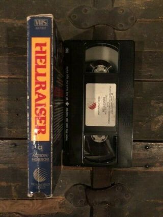 Hellraiser VHS HORROR SLASHER CULT VINTAGE HTF OOP RARE 2