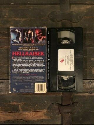 Hellraiser VHS HORROR SLASHER CULT VINTAGE HTF OOP RARE 4