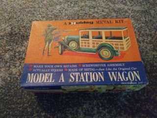 Vintage Hubley Metal Kit - Model A Station Wagon 858k - 350