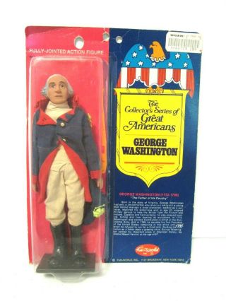 Vintage 1976 Fun World 7 " Great Americans Series George Washington Figure Doll