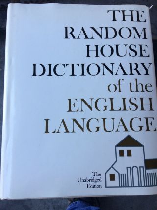 Vtg 1973 The Random House Dictionary Of The English Language Unabridged Edition