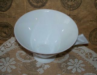Vintage Noritake Porcelain Art Deco Cup White with Black and Orange Design 2