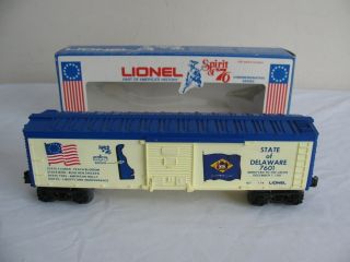 Vintage Lionel Trains O/o - 27 Scale Spirit Of 1776 Delaware Box Car 6 - 7601 Vg