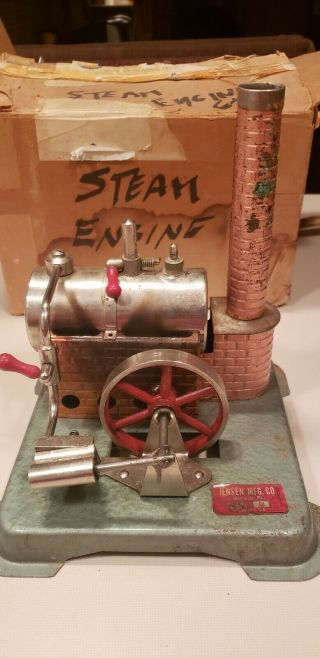 Rare Vintage Jensen Mfg Co Manufacturing Co Steam Engine Style No 60