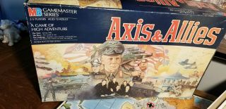 Vintage Axis & Allies 1984 Milton Bradley Gamemaster Military Board Game War1942