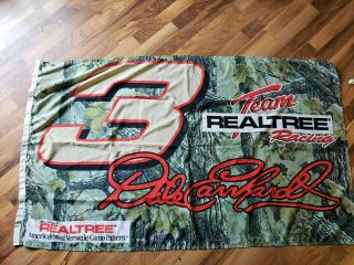 Vintage Dale Earnhardt Team Realtree Racing Flag