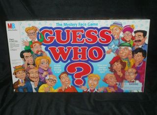 Vintage 1996 100 Complete Guess Who ? Board Game Mystery Face Milton Bradley