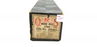 Vintage 1919 Qrs 1089 Oh By Jingo One - Step By Pete Wendling Piano Rolls