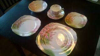 Vintage Royal Albert Blossom Time China 6 Piece Place Setting 2