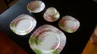 Vintage Royal Albert Blossom Time China 6 Piece Place Setting 3