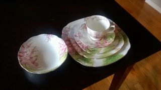 Vintage Royal Albert Blossom Time China 6 Piece Place Setting 4