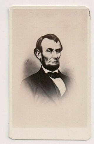 Vintage Cdv Abraham Lincoln 16th President Of United States Civil War