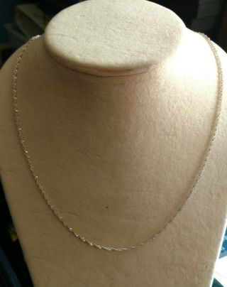 Vintage Sterling Silver Necklace Chain 21 1/2 "