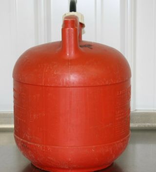 Vintage EAGLE 2 - 1/2 Gallon Vented Plastic Gas Can Model PG - 3 Made In USA 2.  5 3