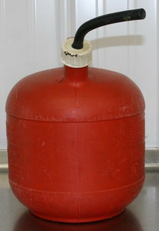 Vintage EAGLE 2 - 1/2 Gallon Vented Plastic Gas Can Model PG - 3 Made In USA 2.  5 5