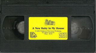 Sesame Street - A Baby in My House VHS 1994 Snuffleupagus Muppets Vintage 4