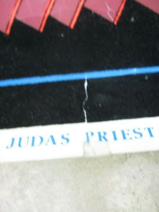35x22 Vintage 80 ' s Judas Priest Velvet Blacklight Poster 1983 2
