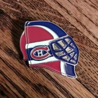 Vintage Nhl Hockey Montreal Canadiens Goalie Mask Collectible Enamel Pin Rare