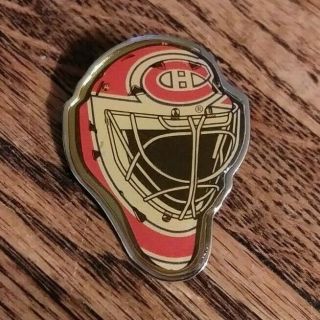 Vintage Nhl Hockey Montreal Canadiens Goalie Mask Collectible Enamel Pin Rare A