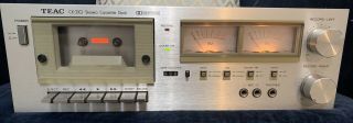 Teac Cx - 210 Vintage Stereo Cassette Deck - Great,  4 - Track,  Metal Face