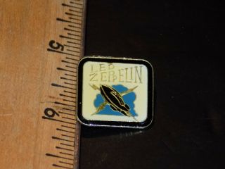 Vintage Led Zeppelin Square Shaped Metal Hat/lapel/jacket Pin,  Old Stock