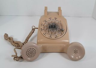 Vintage Bell System Cream Rotary Dial Office Desk Phone Western Electric 3