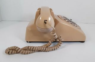 Vintage Bell System Cream Rotary Dial Office Desk Phone Western Electric 4