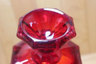 VINTAGE FOSTORIA GLASS RUBY RED COIN PATTERN - CANDY DISH / WEDDING BOWL FOOTED 4