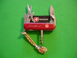 Ntsa Vintage Swiss Army Wenger Multifunction Pocket Knife Red " Security 14 "