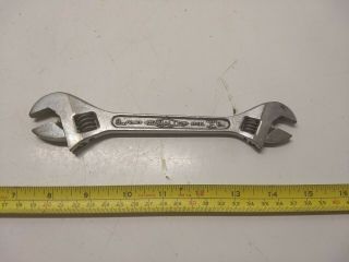 Vintage 8 " - 6 " Diamalloy Double End Adjustable Wrench Diamond Calk Horseshoe Co.